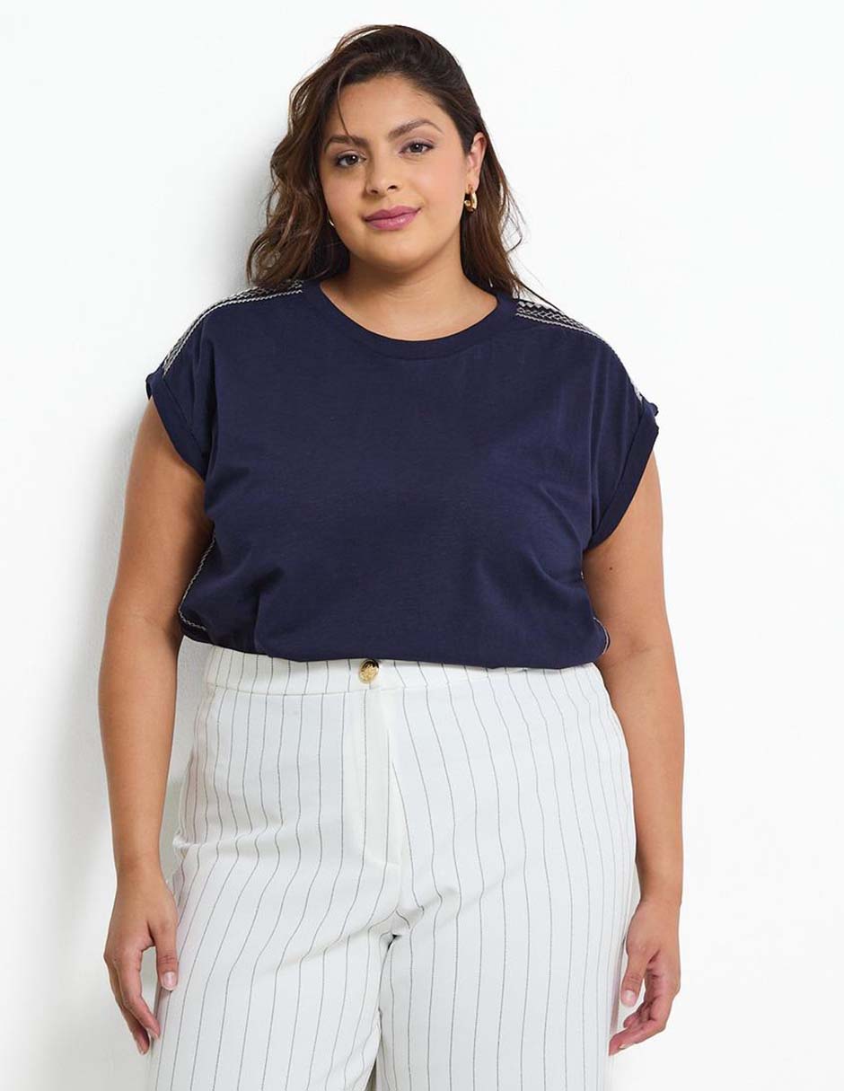 PLAYERA WKMX25750-03, 40, AZUL MARINO