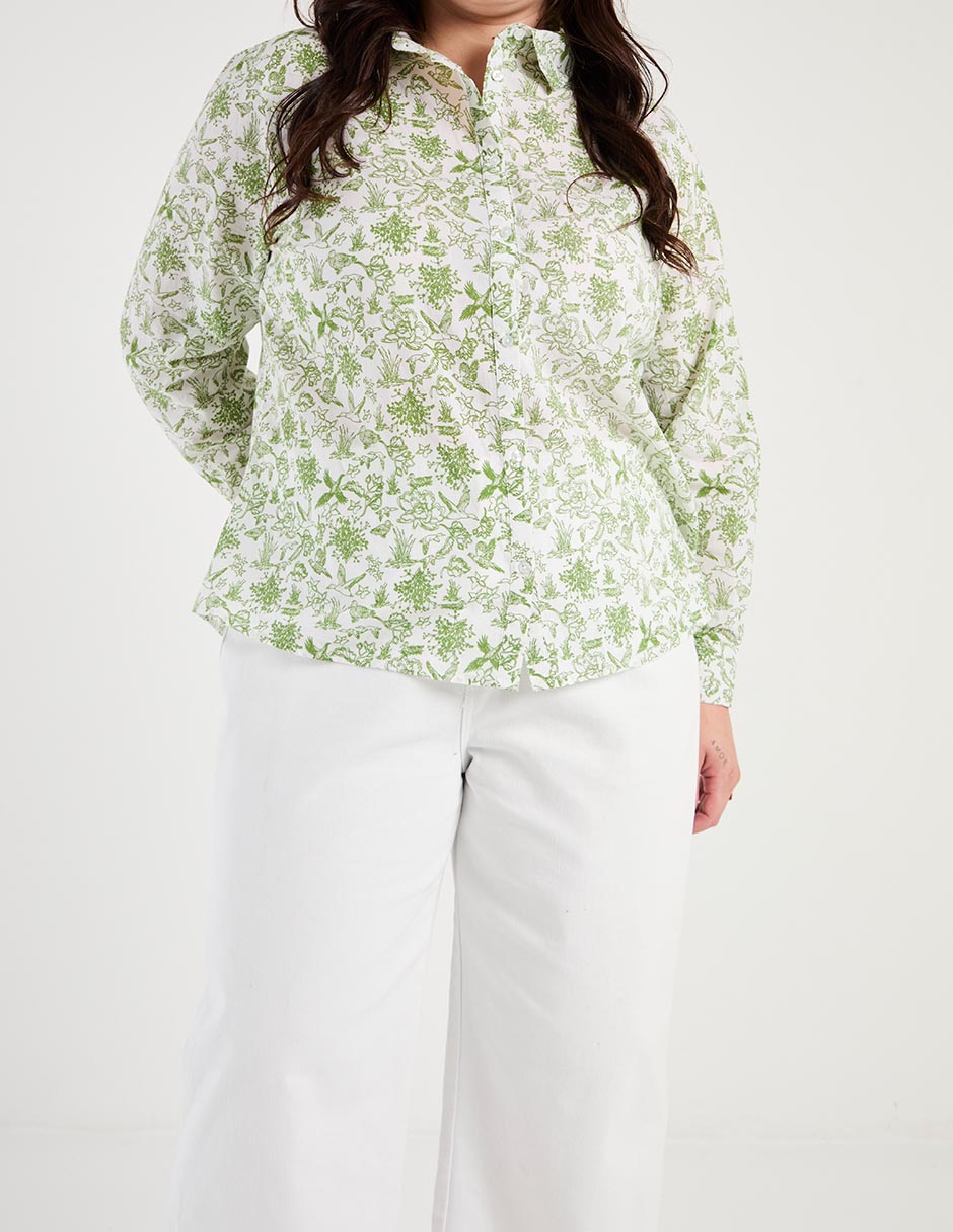 Blusa manga larga para mujer 5