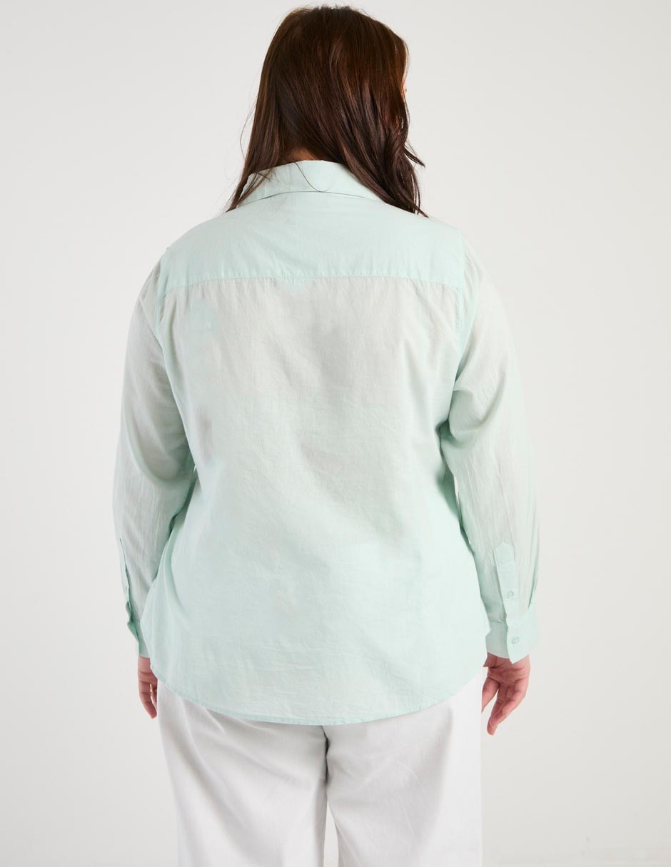 Blusa Weekend Plus manga larga para mujer