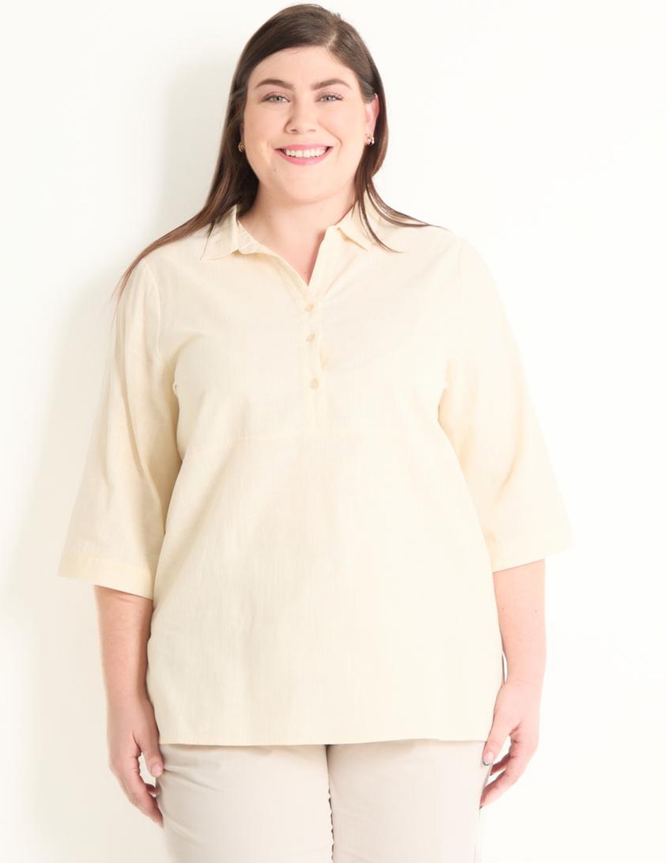 Blusa manga 3/4 para mujer Blusa manga 3/4 para mujer