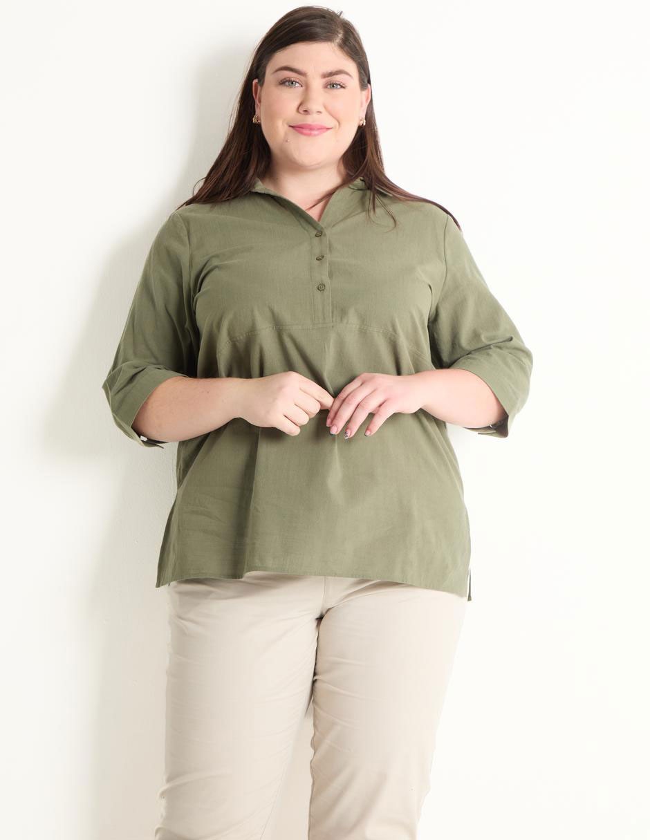 Blusa manga 3/4 para mujer Blusa manga 3/4 para mujer