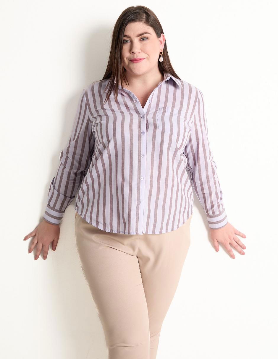 Blusa manga larga para mujer