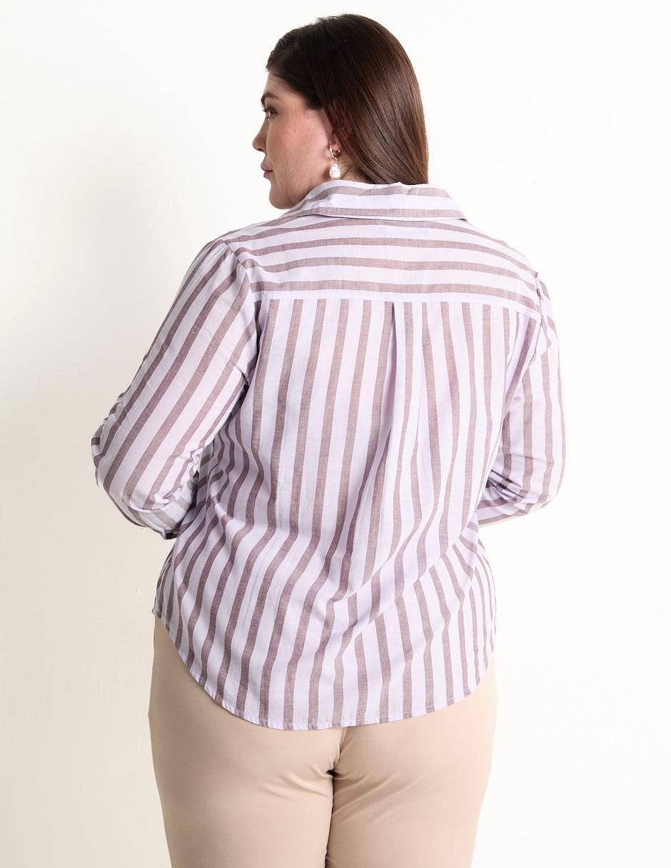 BLUSA WKMX25104-C01 WE, 38, LILA MEDIO