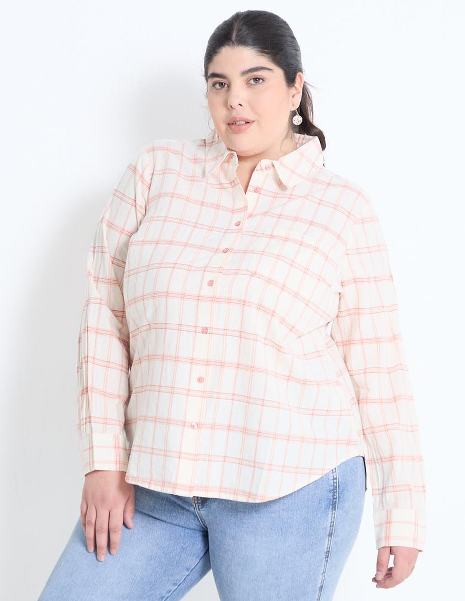 Blusa manga larga para mujer