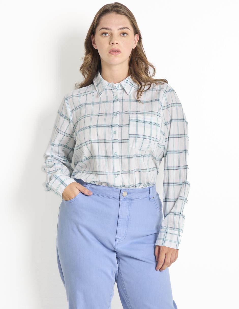 Blusa manga larga para mujer