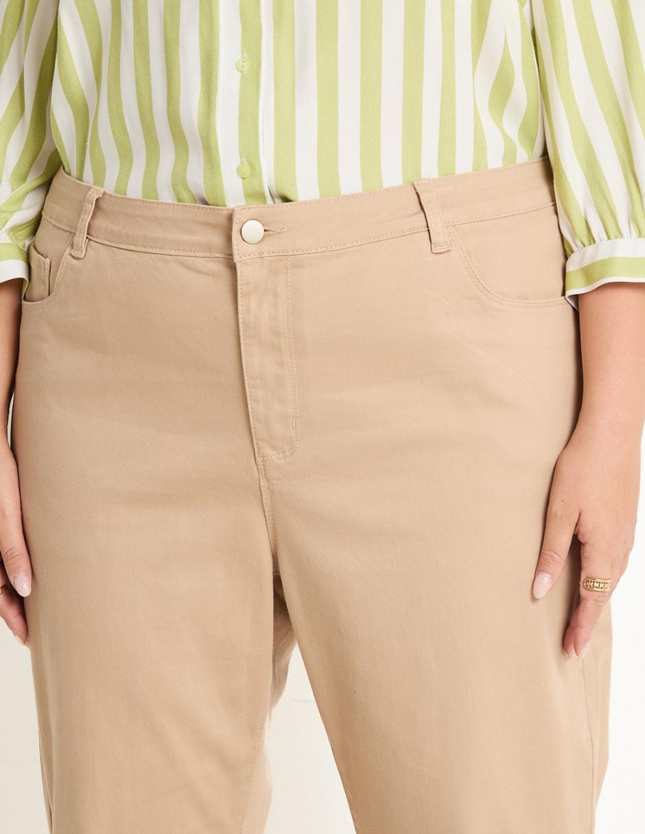 PANTALON 5 BOLSAS WEE, 42, KHAKI CLARO