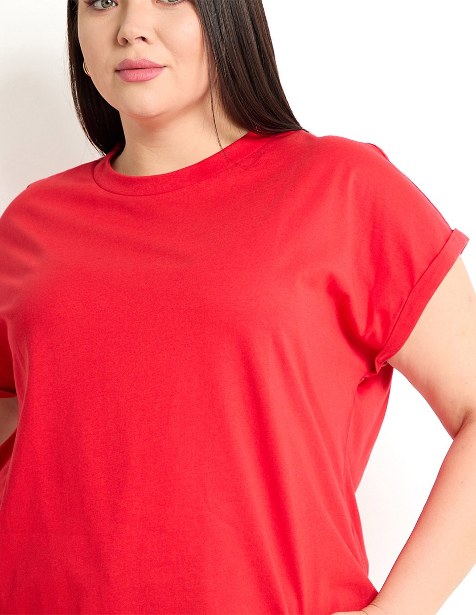 PLAYERA WKMX25751-01, 40, CARMÍN CLARO