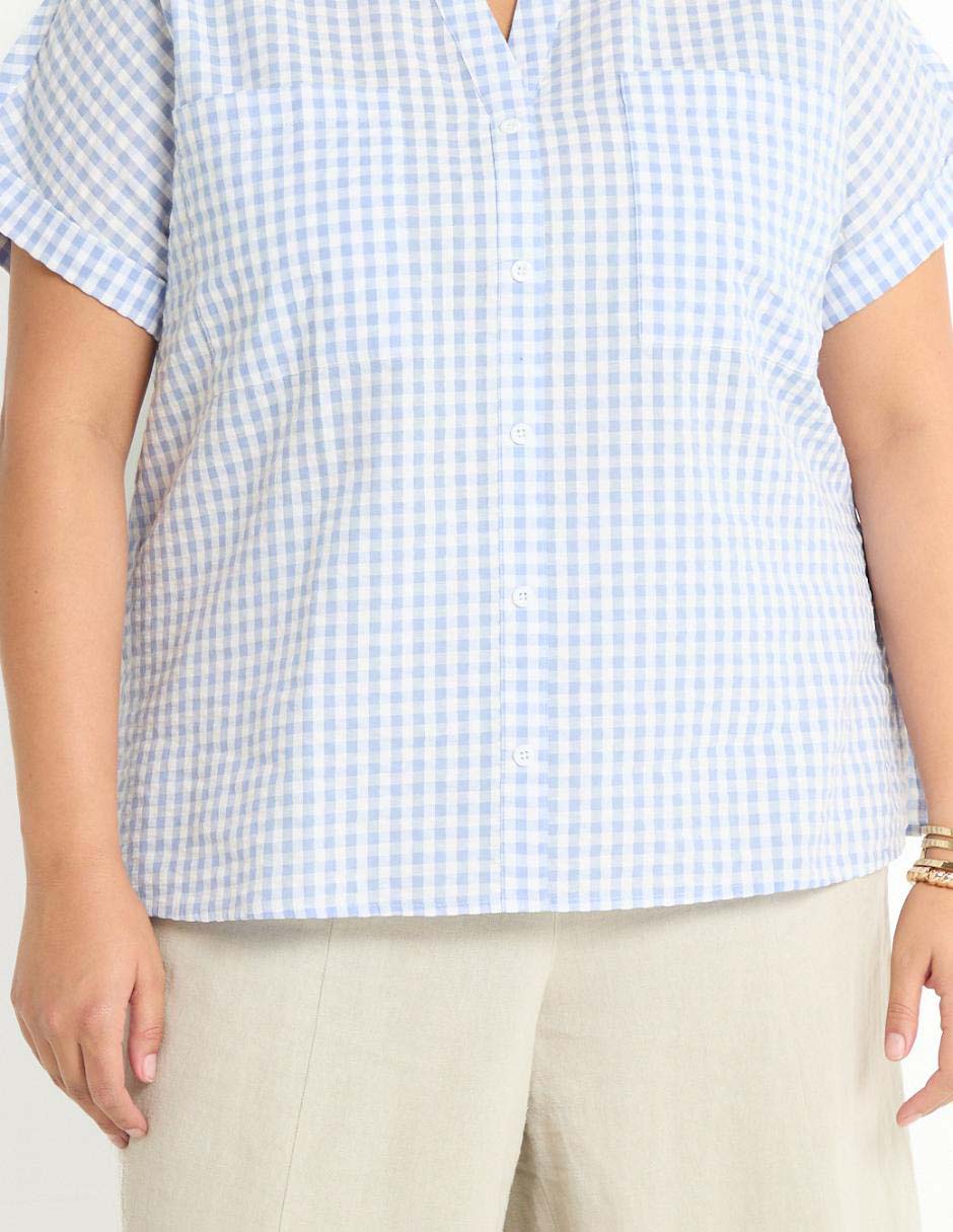 Blusa manga corta para mujer 5