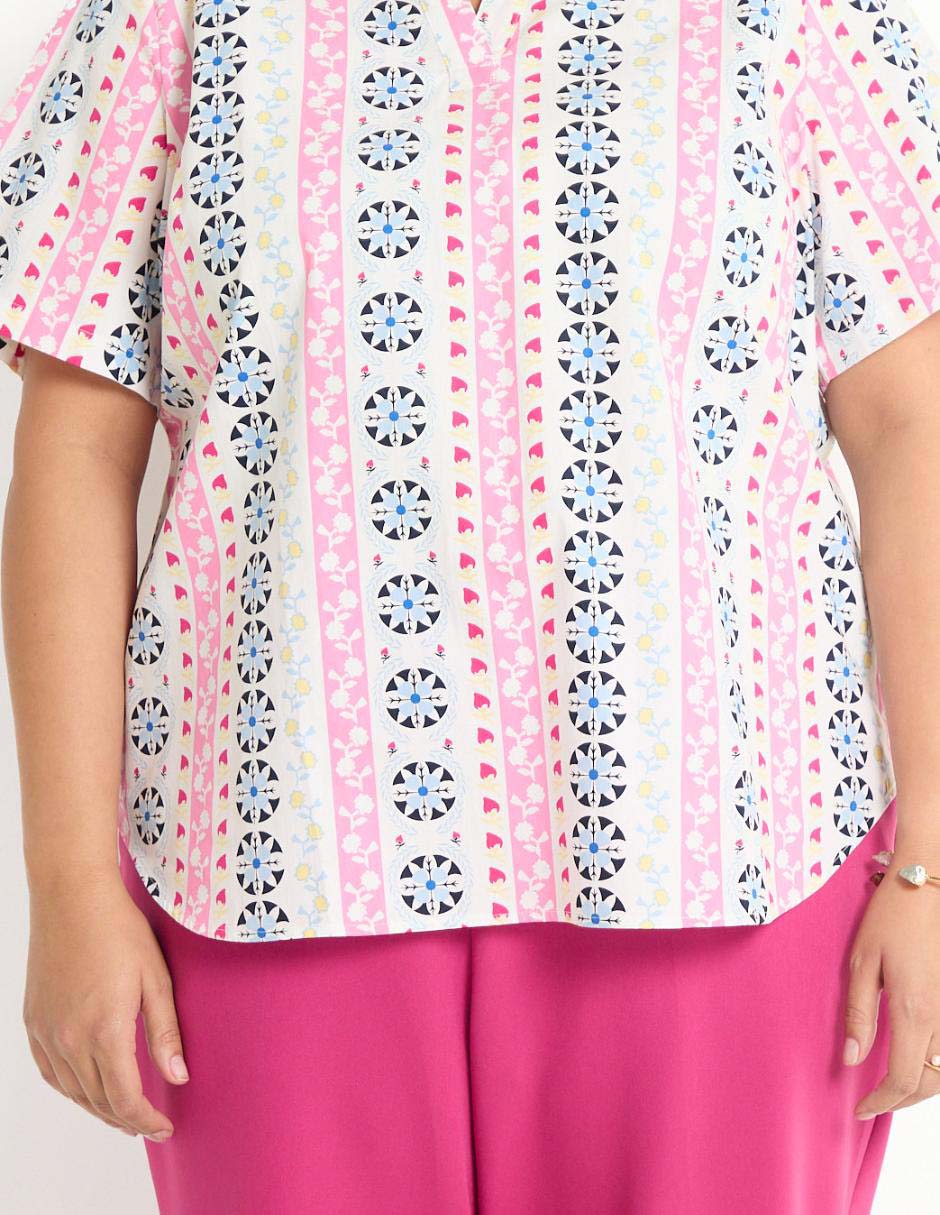Blusa manga corta para mujer 5