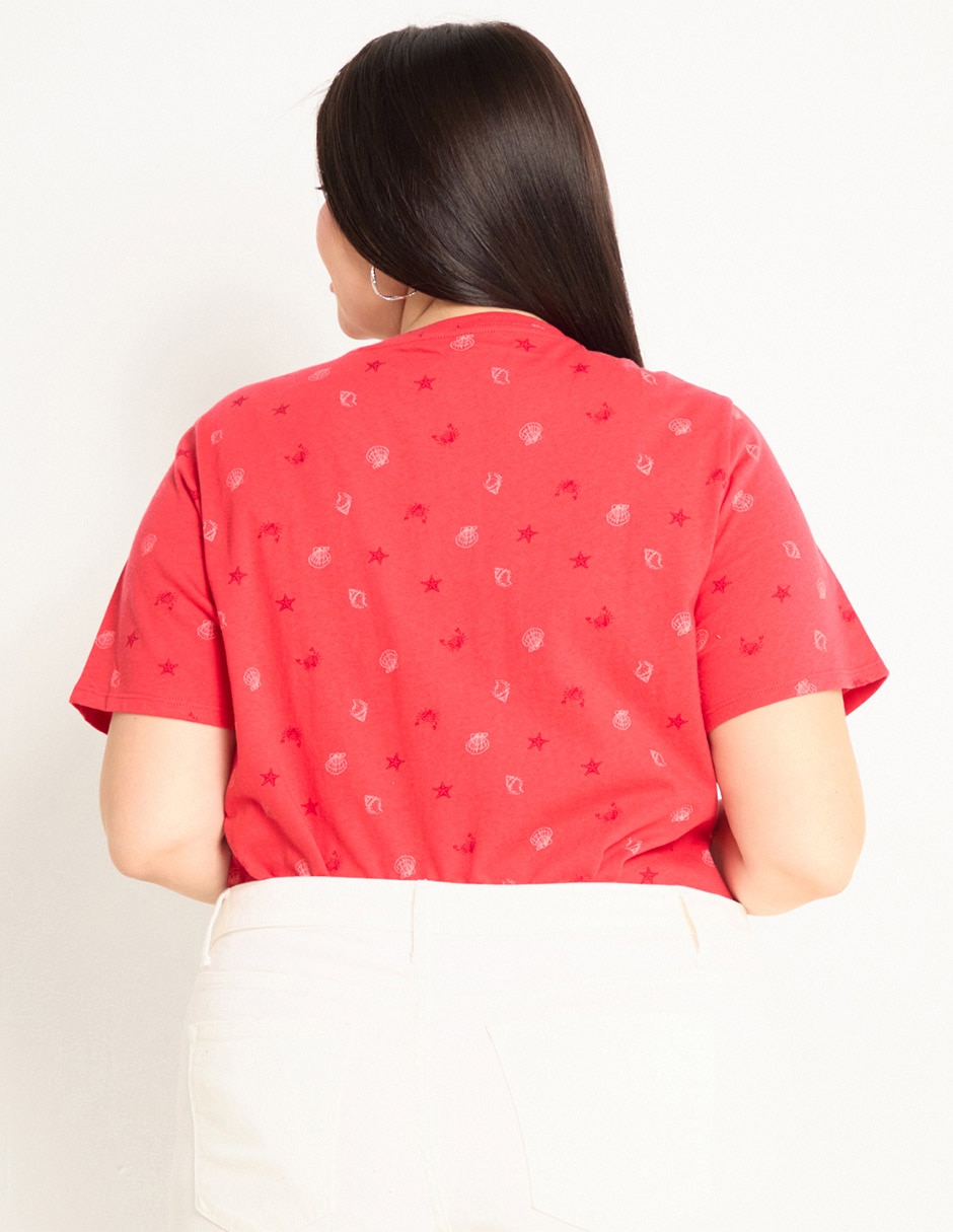 Playera manga corta Weekend Plus cuello v para mujer