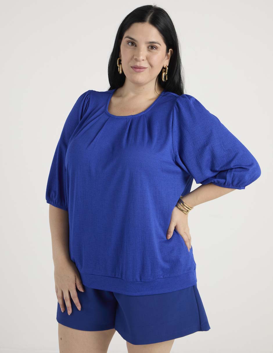Blusa manga 3/4 para mujer