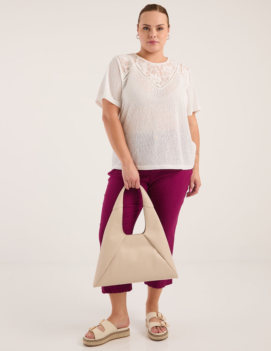 Blusa manga corta para mujer 3