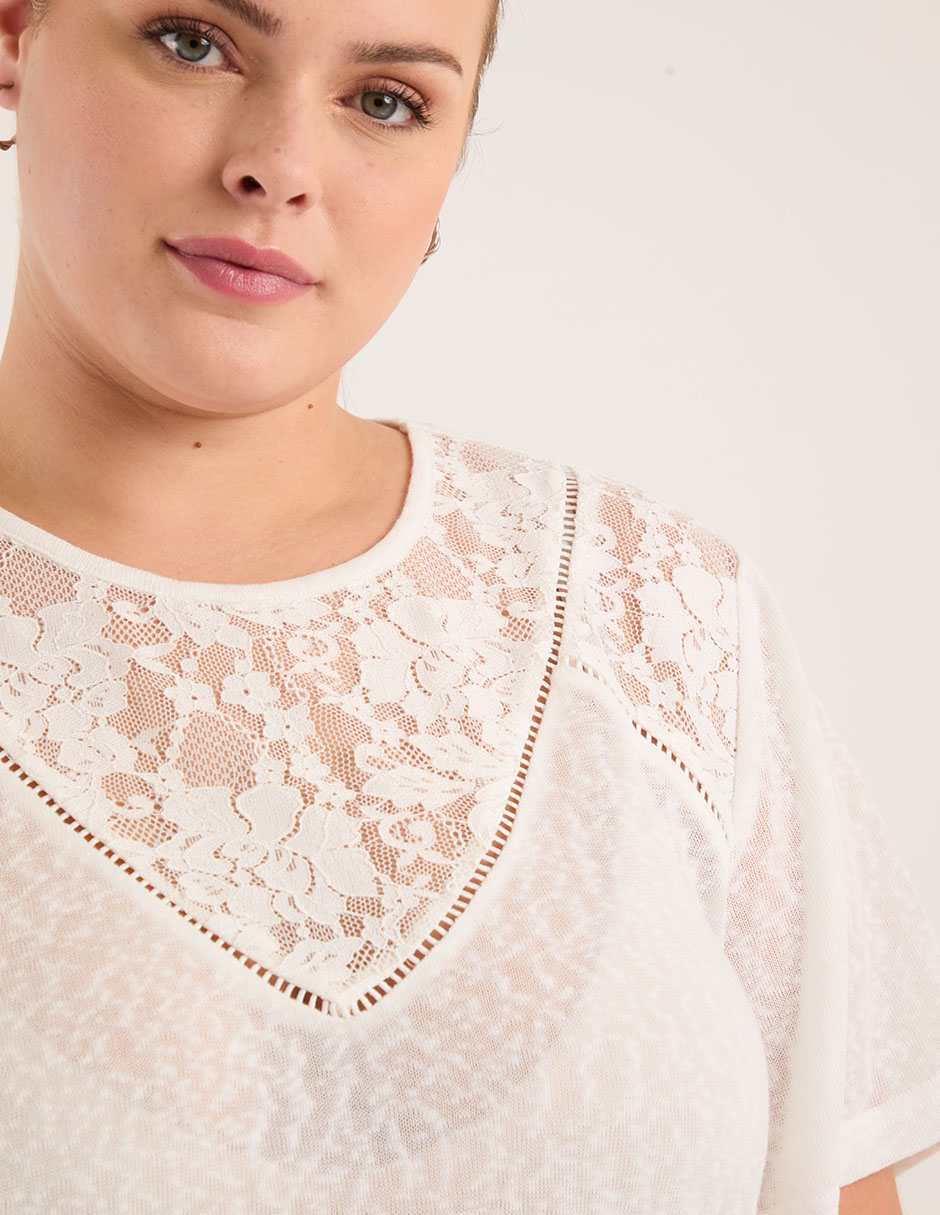 Blusa manga corta para mujer 4
