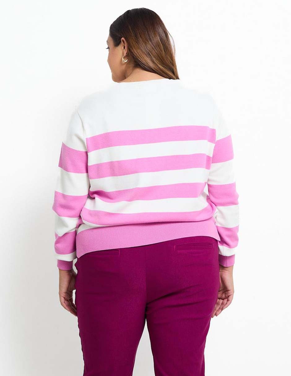 Suéter cuello redondo para mujer 2