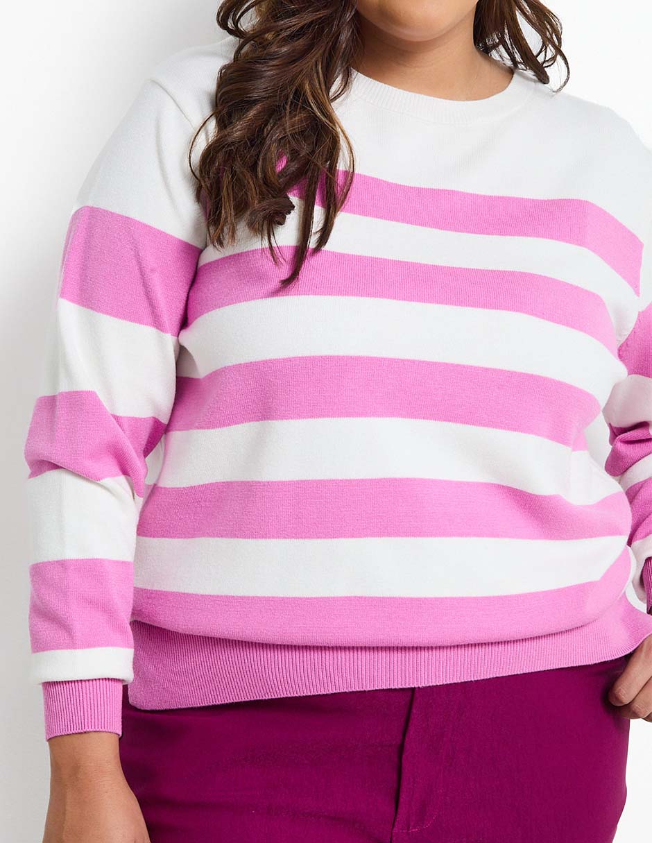 Suéter cuello redondo para mujer 4