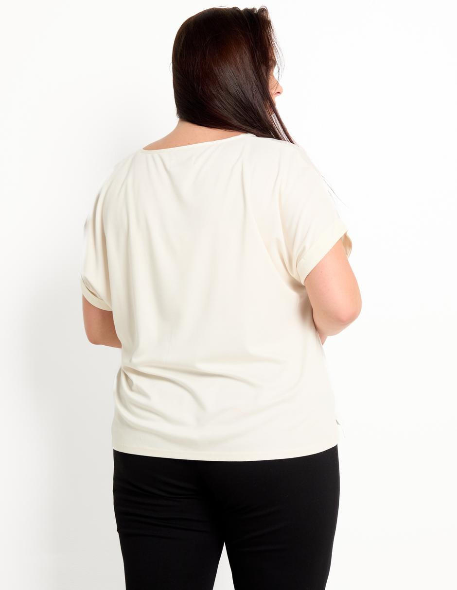 Blusa Contempo Plus manga corta para mujer
