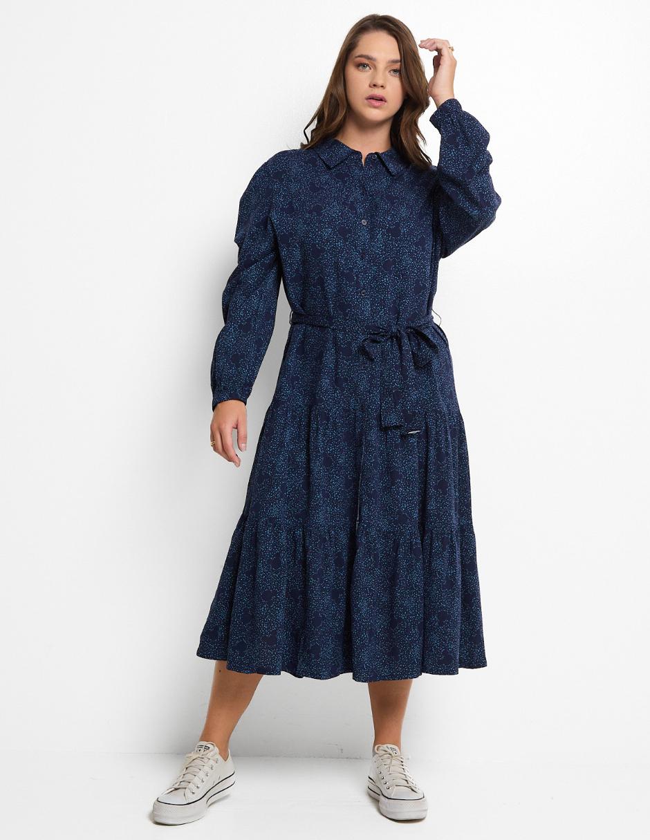 Vestido midi casual Disney Dtr Mickey Mouse para mujer - Main Image