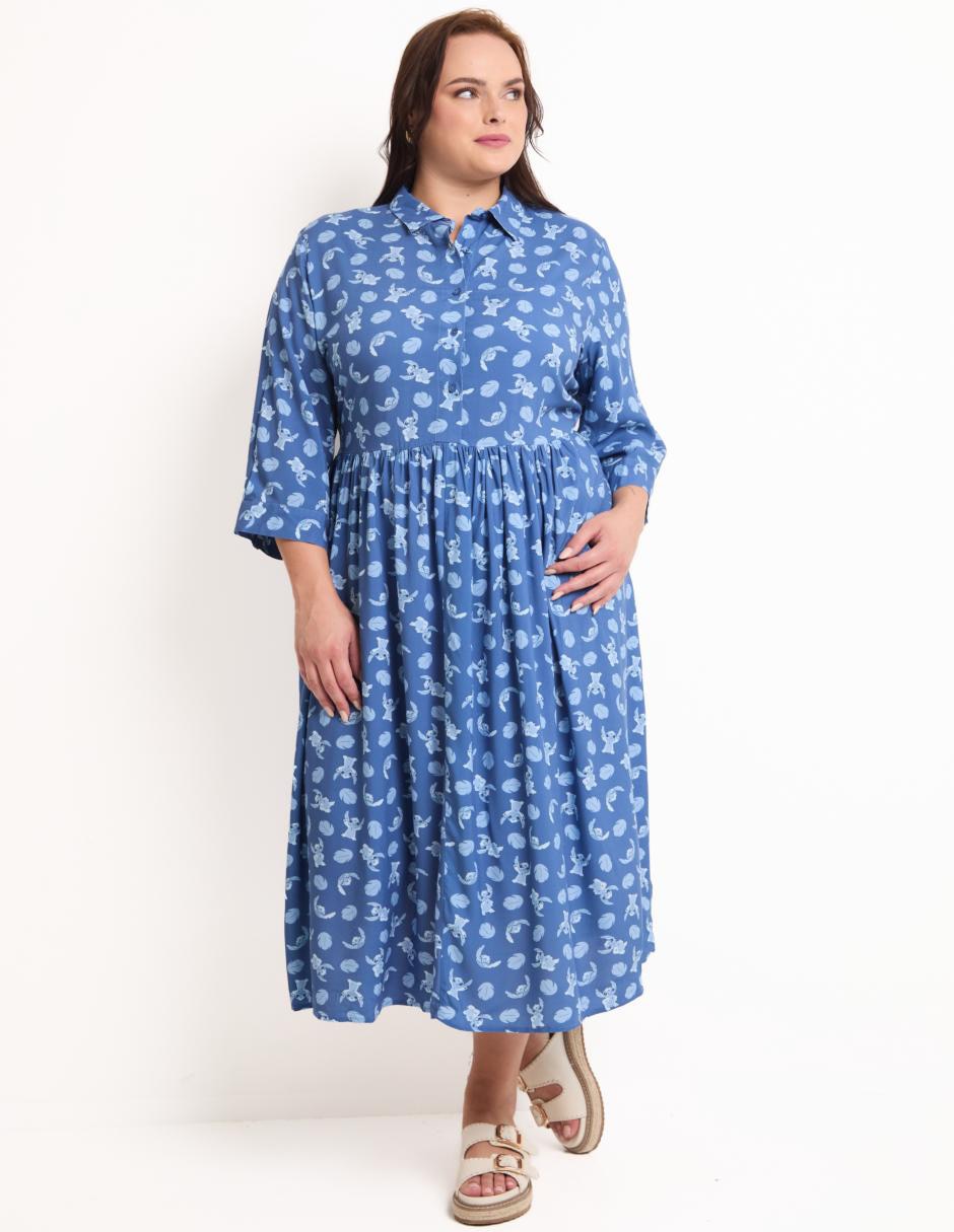 Vestido crop casual Disney DTR Stitch para mujer Suburbia