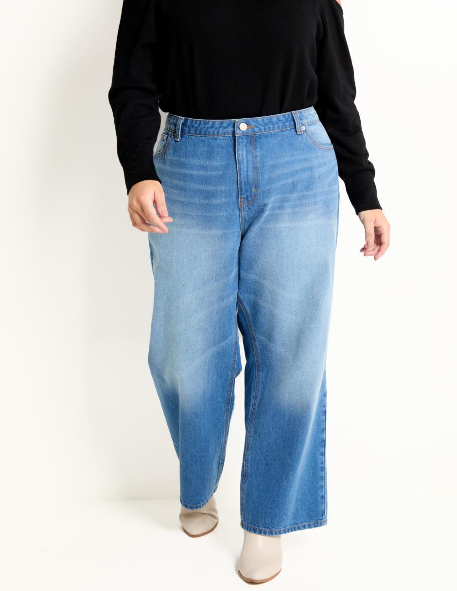Jeans relaxed amplio para mujer
