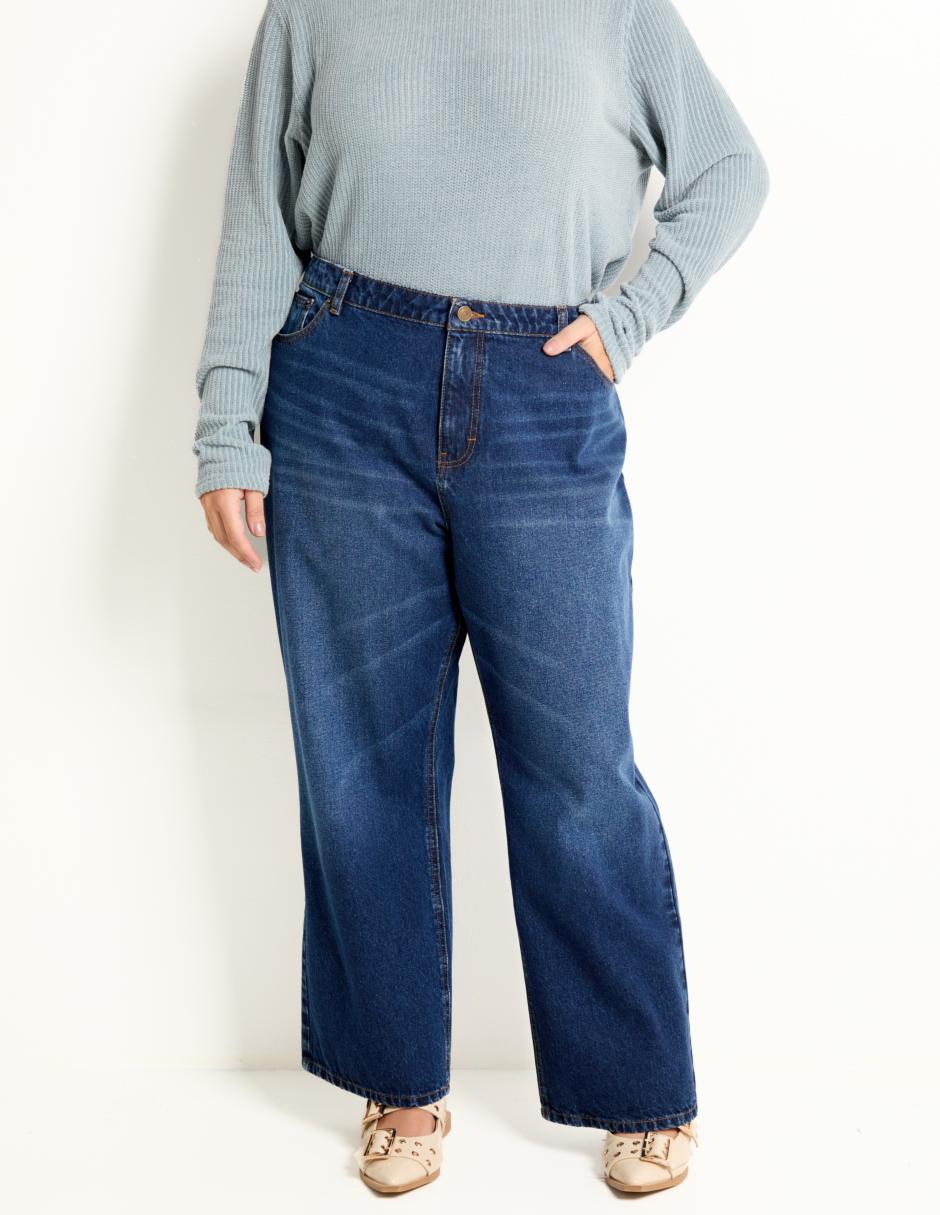 Jeans relaxed amplio para mujer