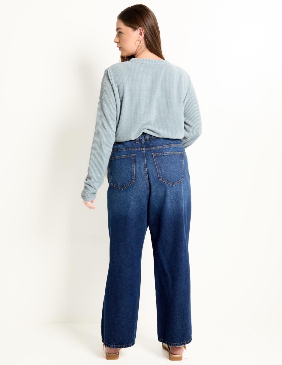 Jeans relaxed amplio para mujer 2