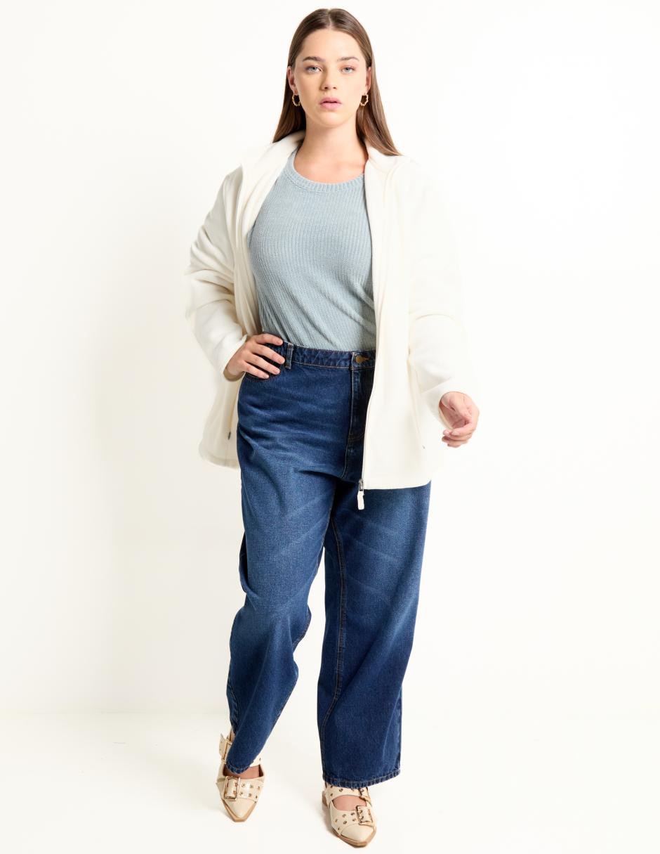 Jeans relaxed amplio para mujer 3