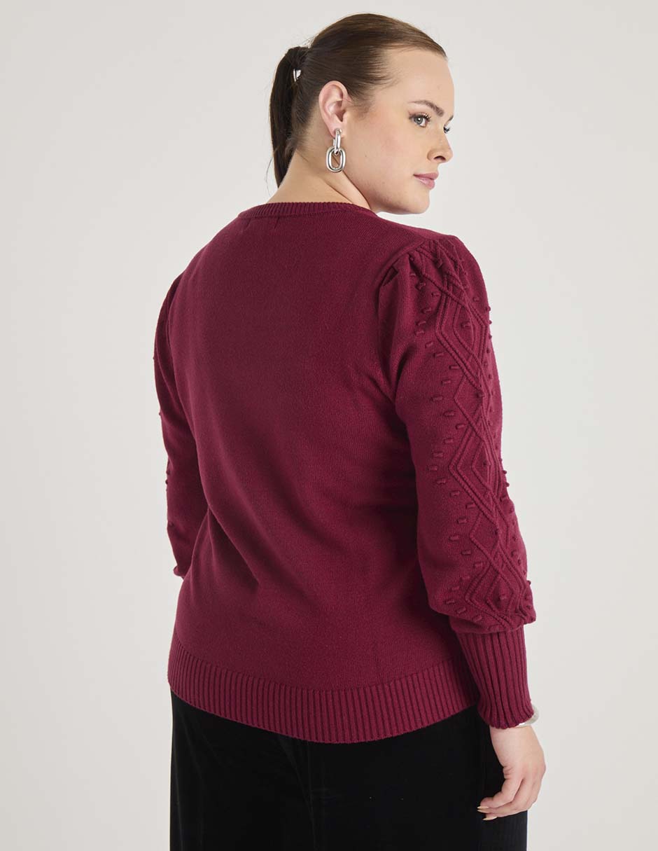 Suéter cuello V para mujer 2