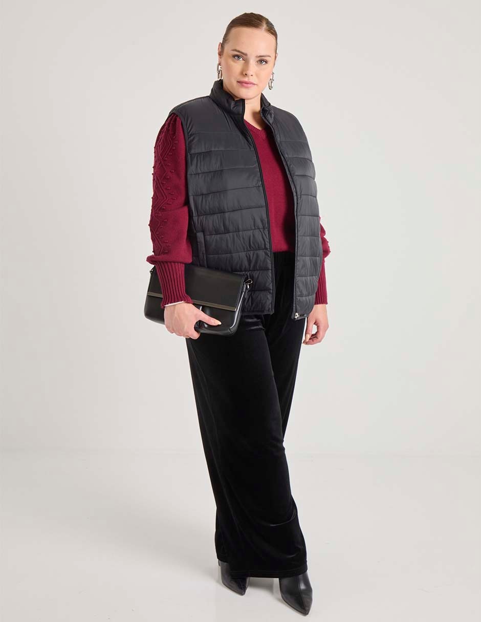 Suéter cuello V para mujer 3
