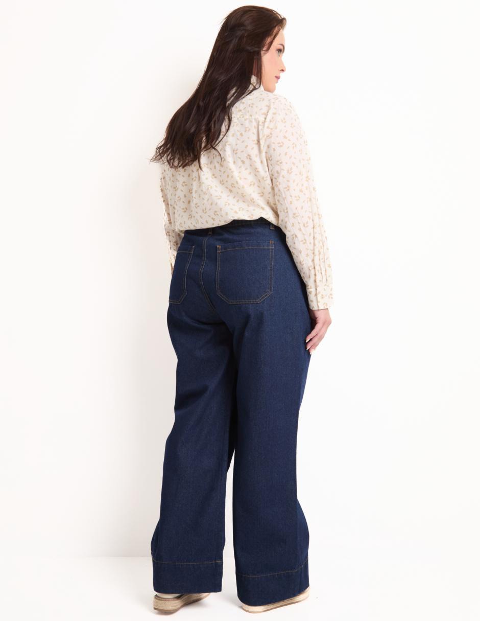 Jeans relaxed amplio para mujer 2