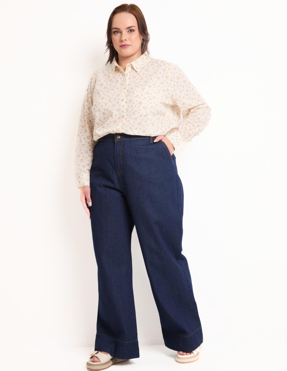Jeans relaxed amplio para mujer 3