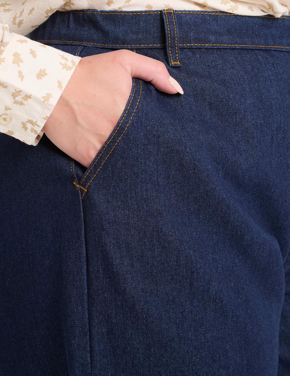 Jeans relaxed amplio para mujer 4