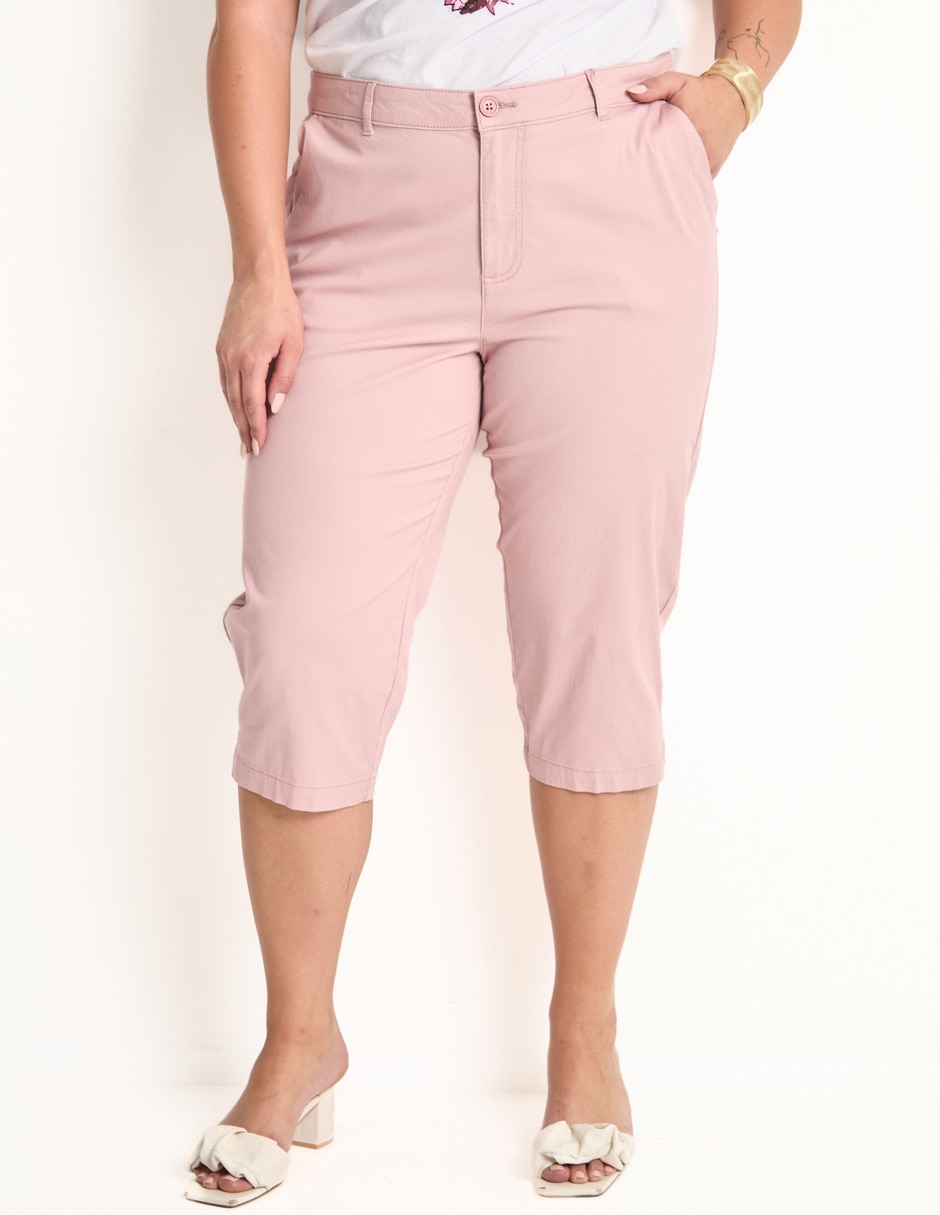 Pantalón capri regular para mujer Pantalón capri regular para mujer