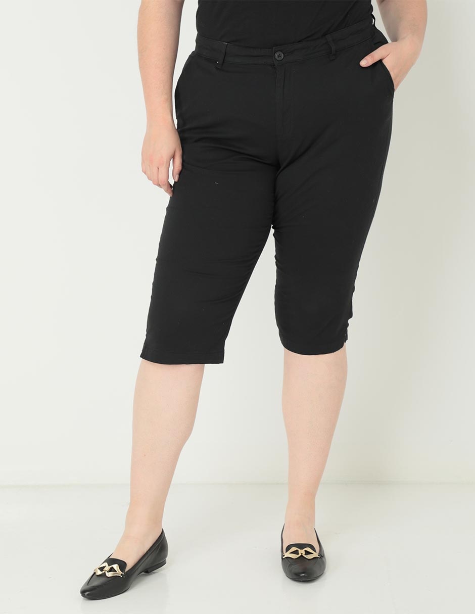 Pantalón capri regular para mujer