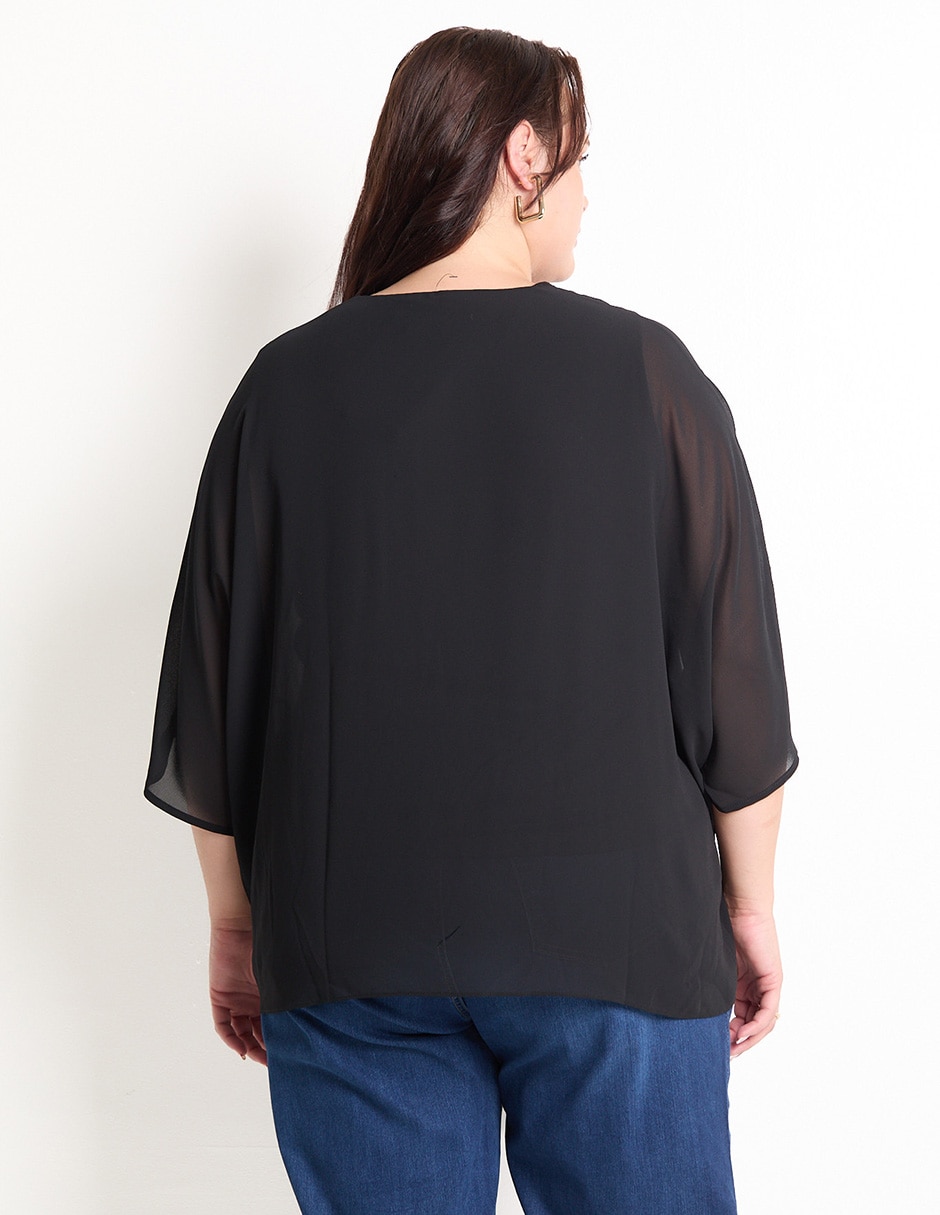 Blusa manga 3/4 para mujer 2