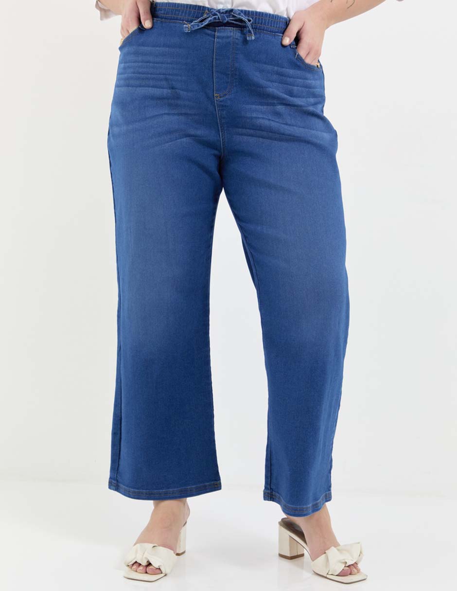 Jeans relaxed amplio para mujer 1