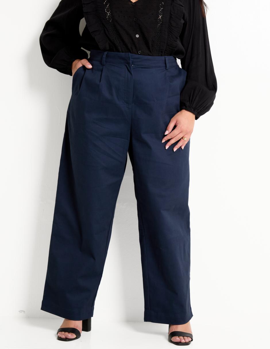 Pantalón relaxed amplio para mujer