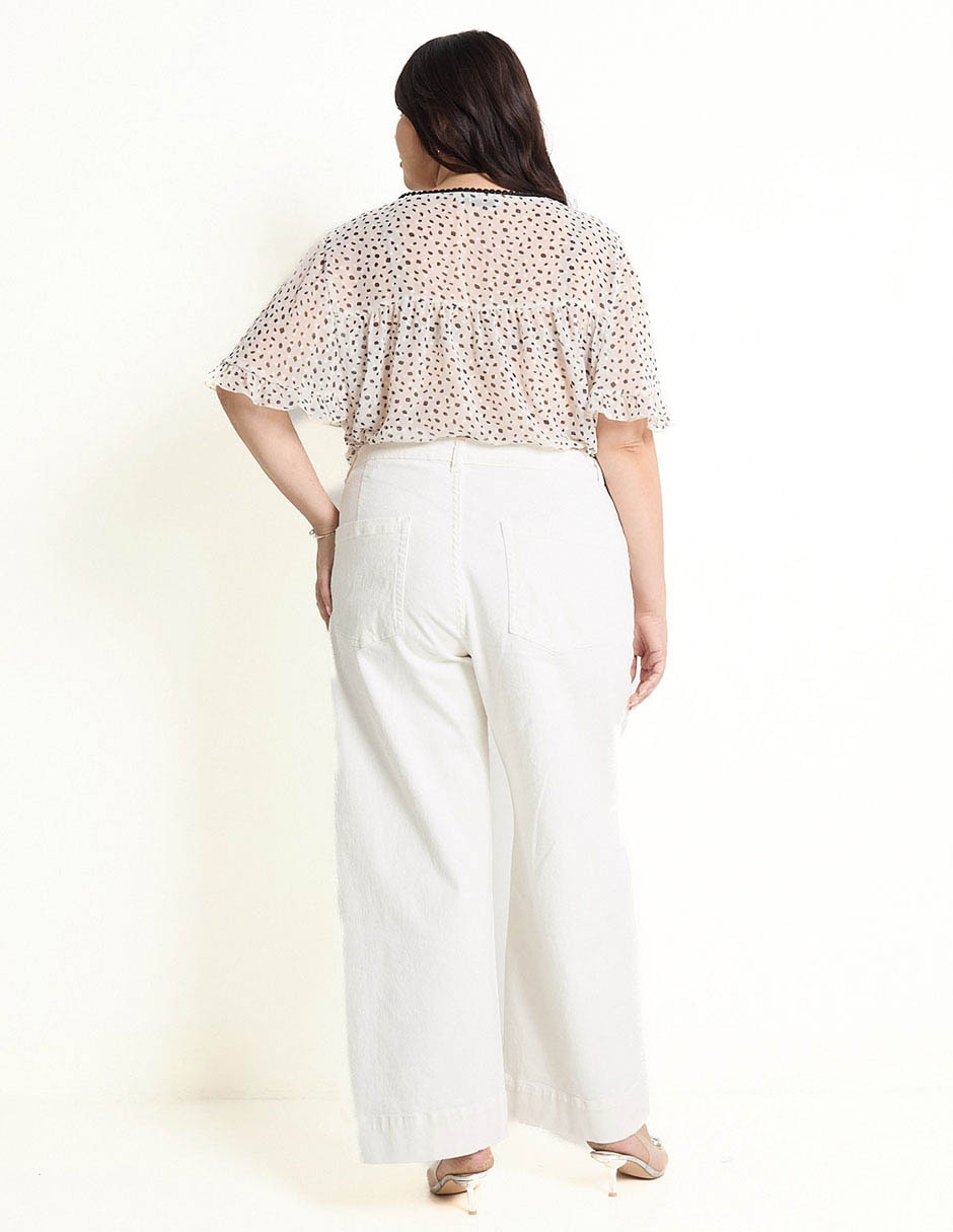 Jeans amplio para mujer 2