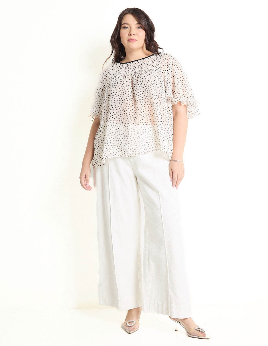 Jeans amplio para mujer 3