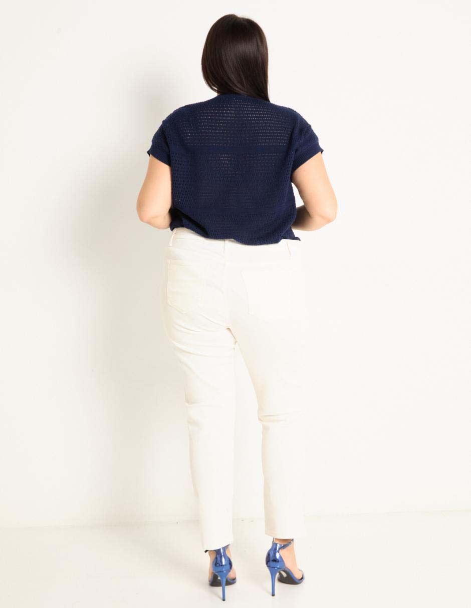 Jeans slim corte cintura alta para mujer 2