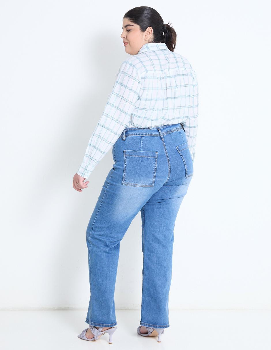 Jeans straight para mujer 2