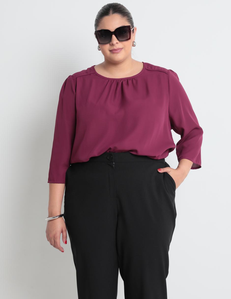 Blusa manga 3/4 para mujer