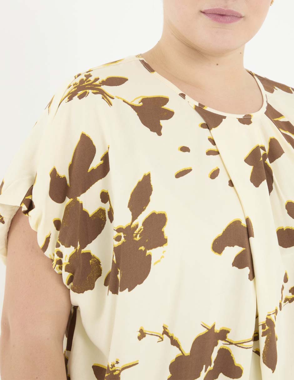 Blusa manga corta para mujer 4