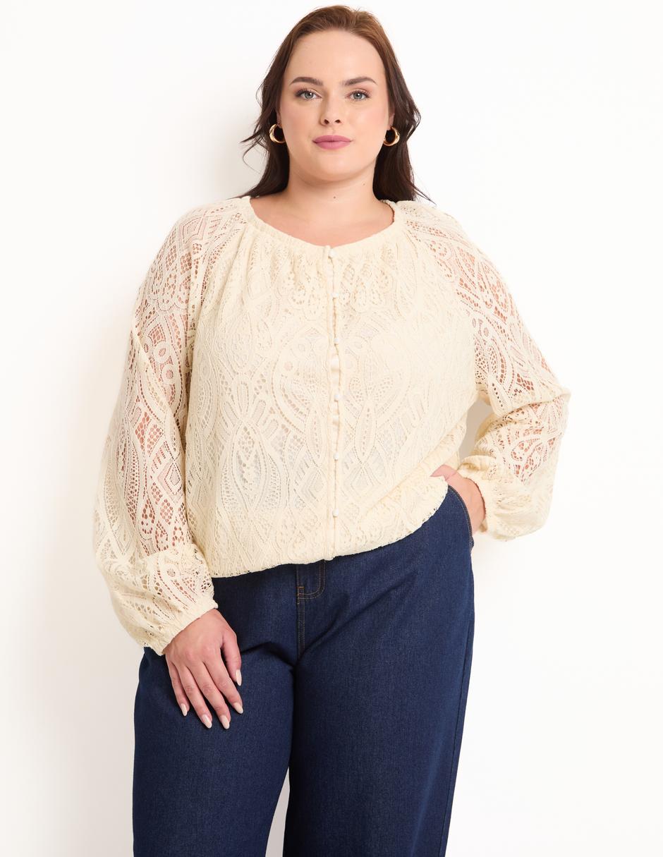 Blusa manga larga para mujer 1