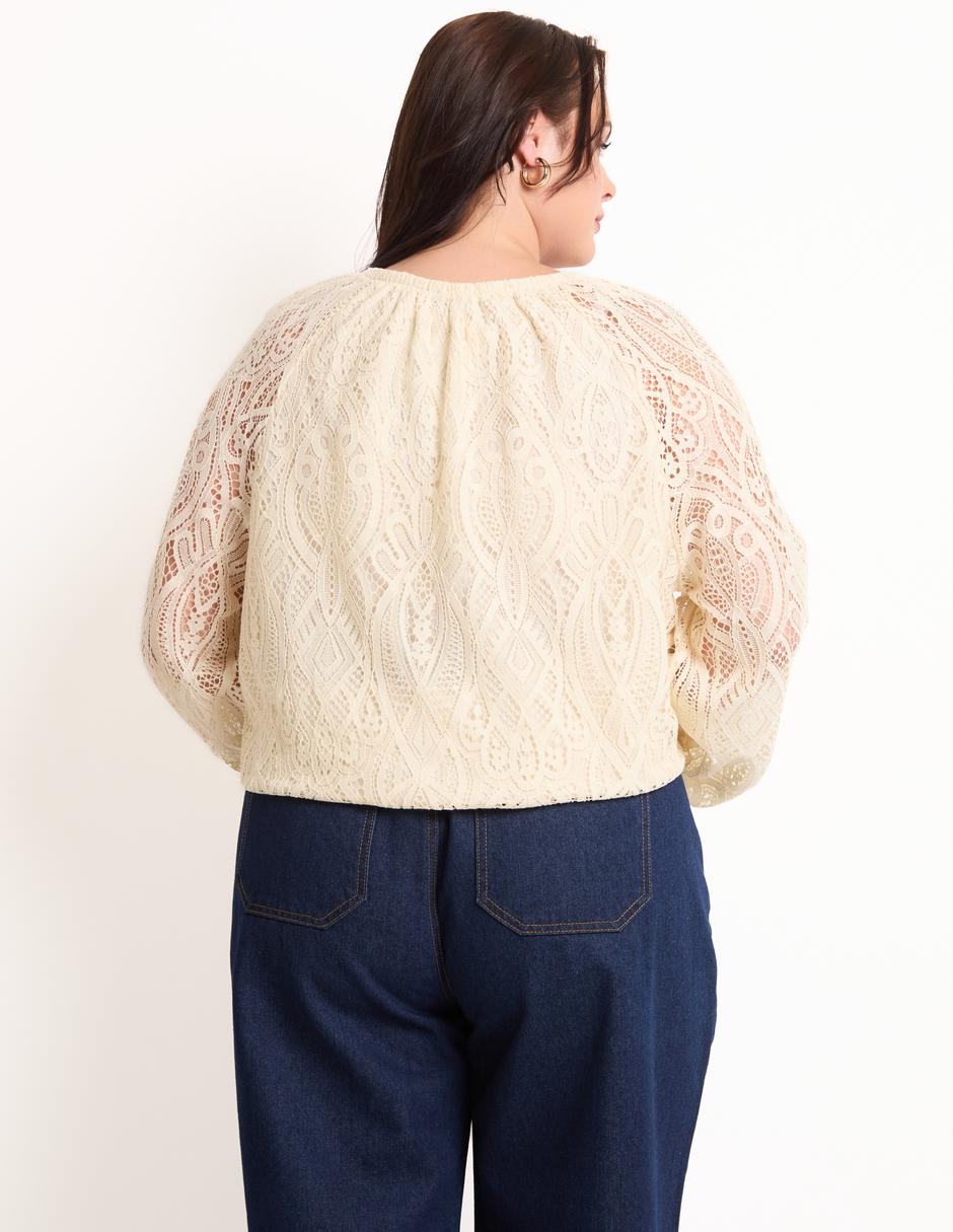 Blusa manga larga para mujer