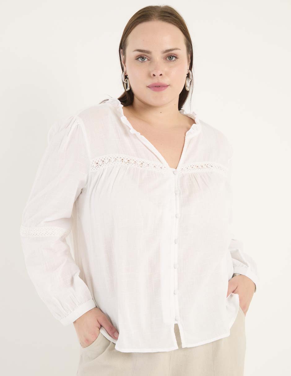 Blusa manga larga para mujer Blusa manga larga para mujer