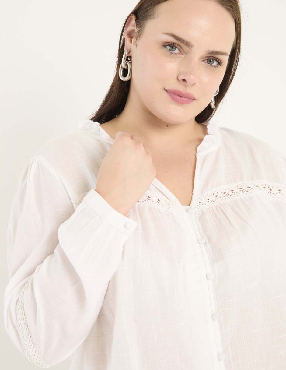 Blusa manga larga para mujer 4