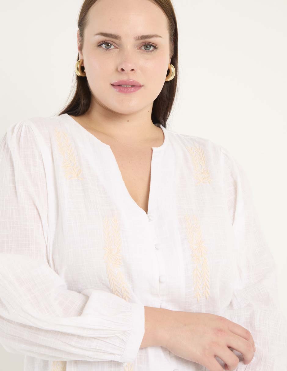 Blusa manga larga para mujer 4