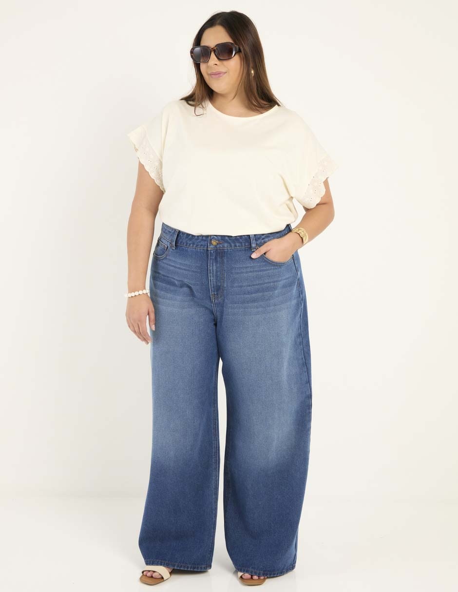 Jeans amplio para mujer 3