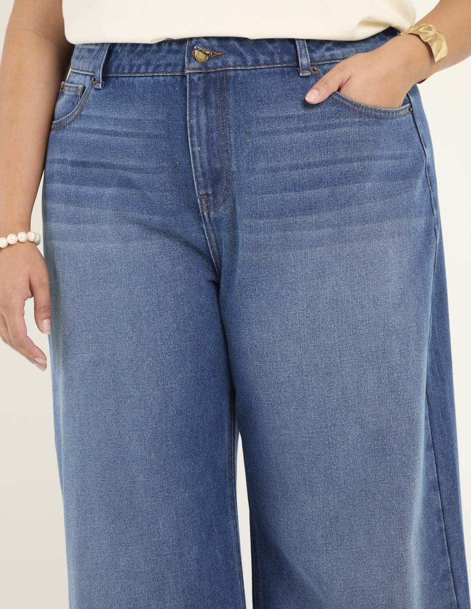 Jeans amplio para mujer 4