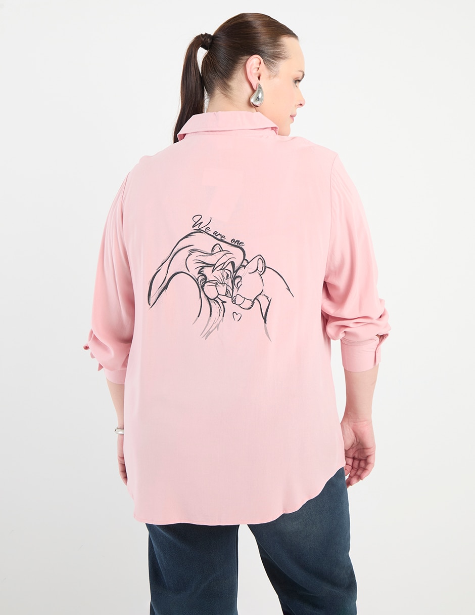 Blusa camisera manga larga para mujer 2